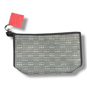 NWT Alan Stuart DOT Woven Clutch